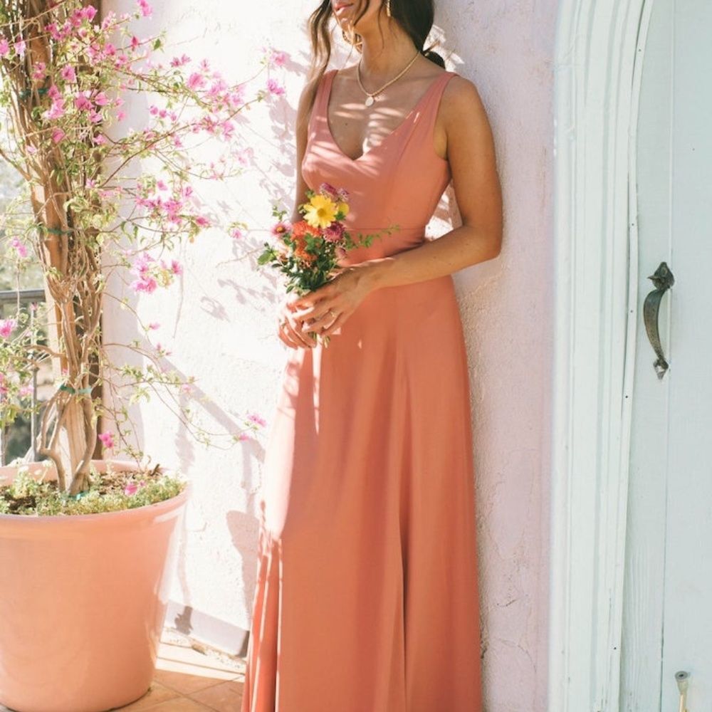 Show Me Your Mumu Jenn Maxi Dress Rustic Mauve Crisp